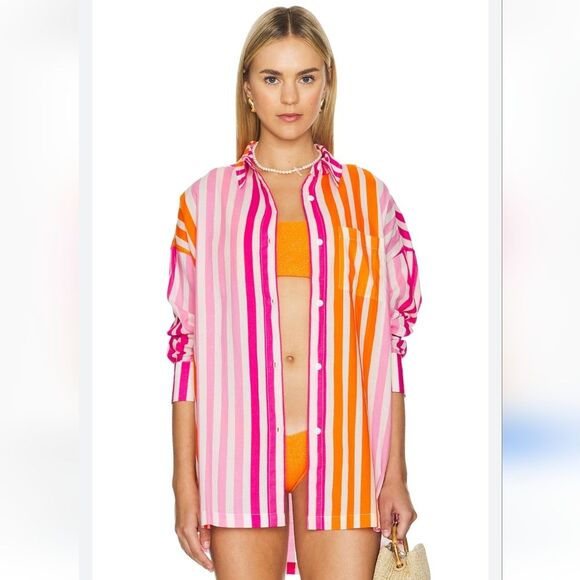 Beach Riot Alexa Top Sunset Stripes Size XXL - Picture 1 of 9